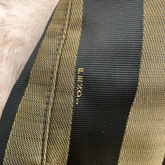 Fendi green and black stripe shoulder bag - Picture 3 of 6